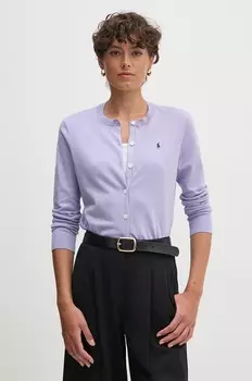 Кардиган Polo Ralph Lauren, фиолетовый