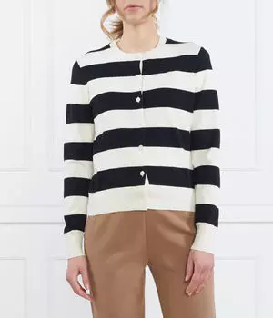 Кардиган Polo Ralph Lauren на пуговицах в полоску, белый