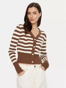 Кардиган приталенного кроя Fracomina, коричневый