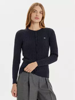 Кардиган приталенного кроя Gant, синий