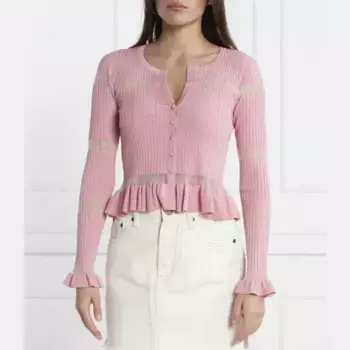 Кардиган приталенного кроя Pinko, розовый