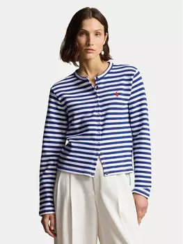 Кардиган приталенного кроя Polo Ralph Lauren, синий