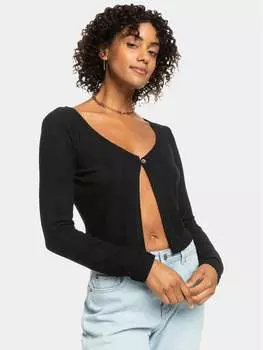 Кардиган приталенного кроя Roxy, серый