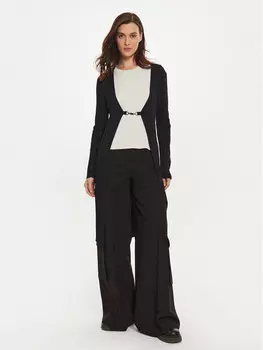 Кардиган приталенного кроя Sisley, черный