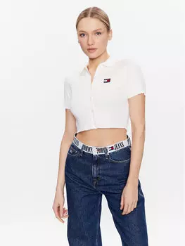 Кардиган приталенного кроя Tommy Jeans, экрю