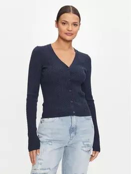 Кардиган приталенного кроя Tommy Jeans, синий