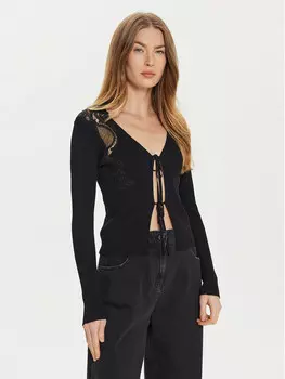 Кардиган приталенного кроя Twinset, черный