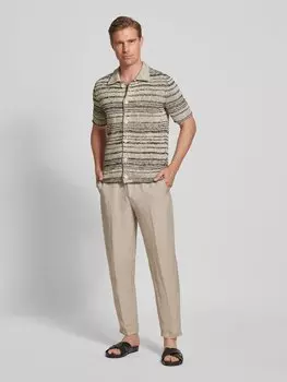 Кардиган прямого кроя из хлопковой смеси в стиле поло Marc O'Polo, черный