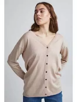 Кардиган PULZ Jeans, бежевый