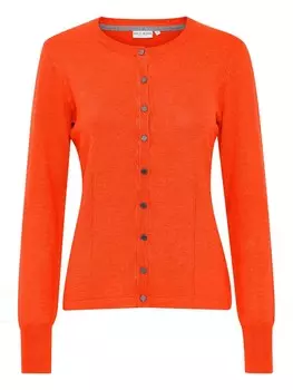 Кардиган PULZ Jeans Knit Cardigan SARA, цвет Orange red