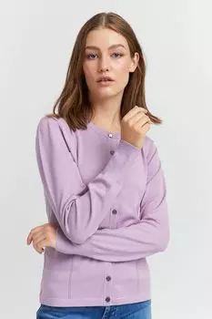 Кардиган PULZ Jeans Strickjacke, фиолетовый