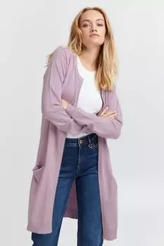 Кардиган PULZ Jeans Strickjacke, фиолетовый