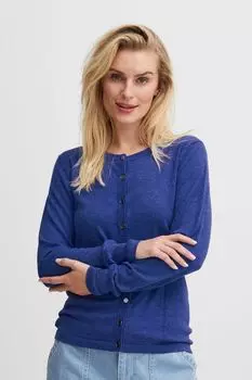 Кардиган PULZ Jeans Strickjacke, синий