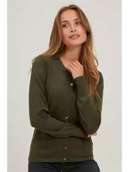 Кардиган PULZ Jeans, зеленый