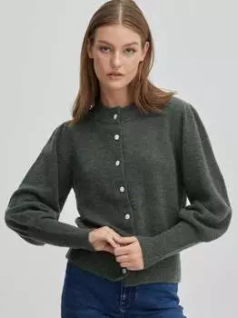 Кардиган пзастрид Pulz Jeans, зеленый