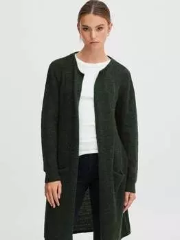 Кардиган пзастрид Pulz Jeans, зеленый