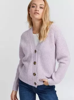 Кардиган пзирис Pulz Jeans, фиолетовый