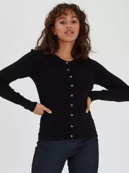 Кардиган пзсара Pulz Jeans, черный