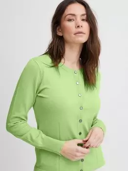 Кардиган пзсара Pulz Jeans, зеленый