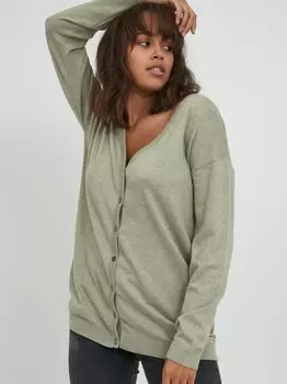 Кардиган пзсара Pulz Jeans, зеленый