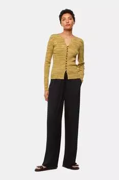 Кардиган яркого цвета с застежкой на пуговицы спереди Whistles, бежевый