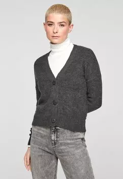 Кардиган QS by s.Oliver, черный меланж