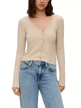 Кардиган QS by sOliver, бежевый