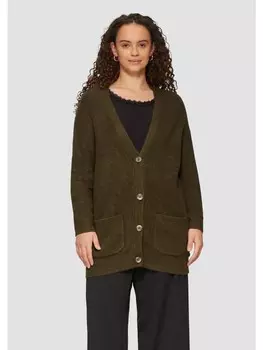 Кардиган QS Strickjacke langarm, оливковый