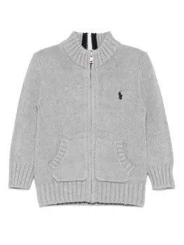 Кардиган Ralph Lauren Kids Polo Pony, серый