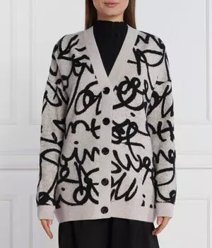 Кардиган Regular fit Desigual, серый