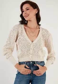 Кардиган REGULAR FIT LELA, кремовый