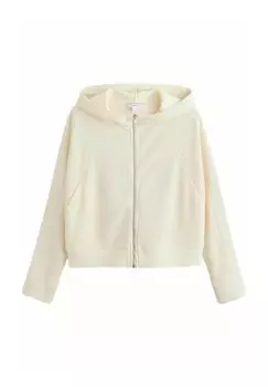 Кардиган REGULAR FIT-TEXTURED WAFFLE ZIP THROUGH Next, бежевый