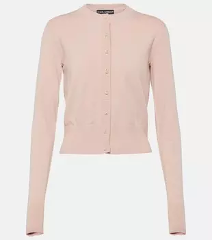 Кардиган рельефной вязки Dolce&Gabbana, розовый