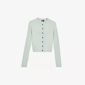Кардиган рельефной вязки на пуговицах The Kooples, цвет ocean