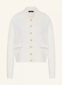 Кардиган REPEAT aus Merinowolle, экру