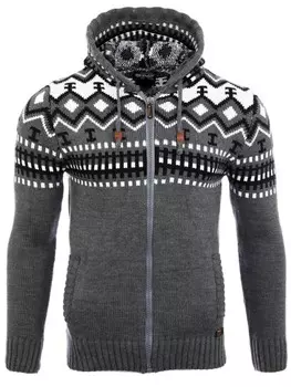 Кардиган RESLAD Strickjacke Norweger, антрацит