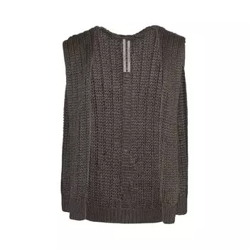 Кардиган Rick Owens Sleeveless Liner Cardigan Dust, серый