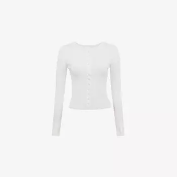 Кардиган Riva облегающего кроя из переработанной вискозы House Of Cb, белый