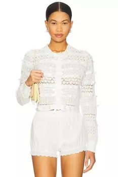 Кардиган Roselline Loveshackfancy, daylight white