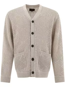Кардиган рыхлой вязки BEAMS PLUS, нейтральный цвет