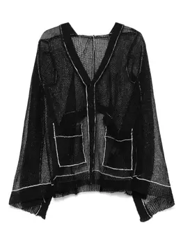 Кардиган рыхлой вязки Masnada, черный