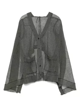 Кардиган рыхлой вязки Masnada, зеленый