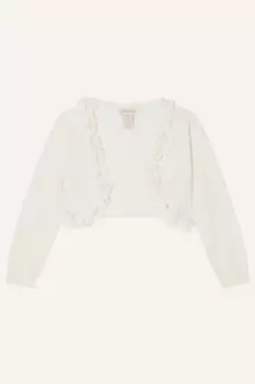 Кардиган с 3D-цветочной отделкой Monsoon, бежевый