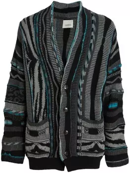 Кардиган с абстрактным узором Laneus, черный