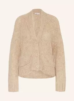 Кардиган с альпакой Mrs & Hugs, коричневый