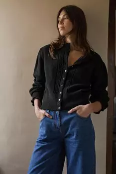 Кардиган с ажурной отделкой Laura Ashley, черный