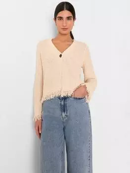 Кардиган с бахромой Whistles, слоновая кость