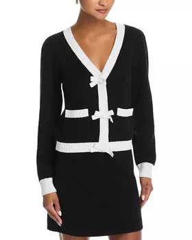 Кардиган с бантом AQUA, черный