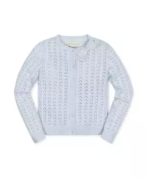 Кардиган с бантом для девочек Point Elle, для младенцев Hope & Henry, синий