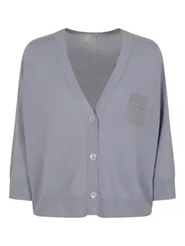 Кардиган с блестками Peserico, синий